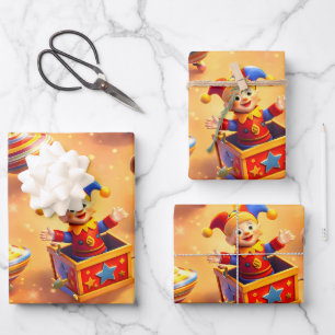 The golden toybox premium prem wrapping paper sheet