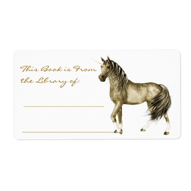 the Golden Unicorn Bookplate (Front)