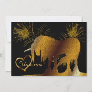 The Golden Unicorn Invitation