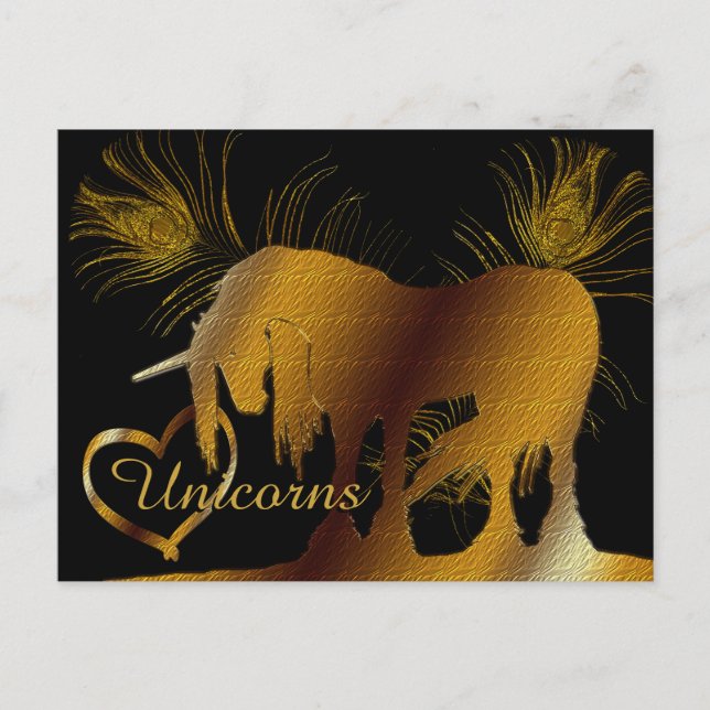 The Golden Unicorn Postcard (Front)