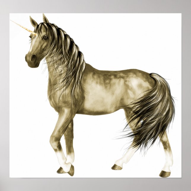 the Golden Unicorn Print (Front)
