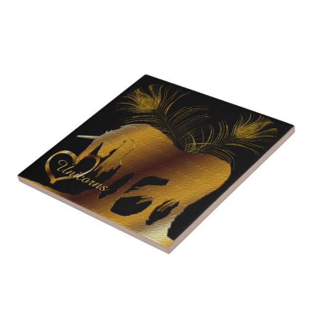 The Golden Unicorn Tile (Side)