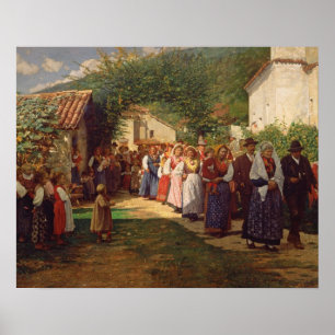 The Golden Wedding (oil on canvas) Poster