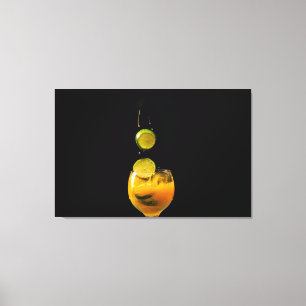 The Golden Zest Moment Canvas Print