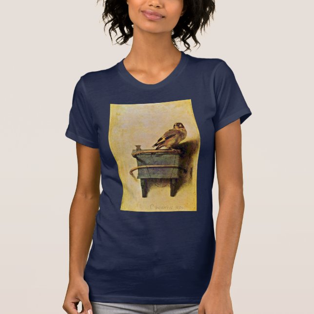 The Goldfinch., Puttertje  By Carel Fabritius T-Shirt (Front)