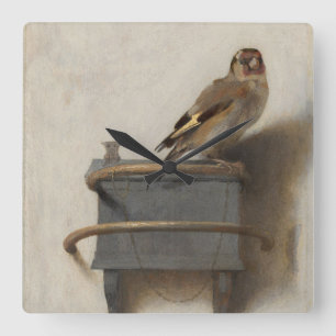 The Goldfinch Square Wall Clock