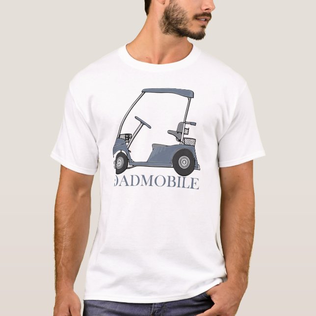 The Golf Cart Dadmobile T-Shirt (Front)