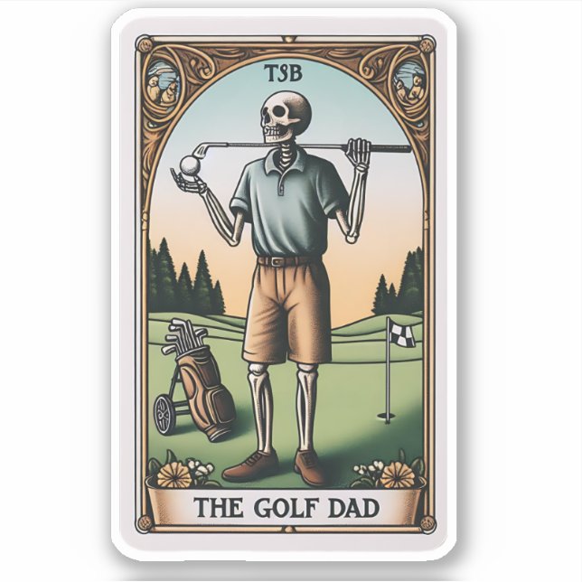 The Golf dad Tarot  (Front)