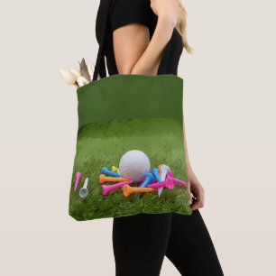 The Golf That Refreshes golf ball & colourful tees Tote Bag