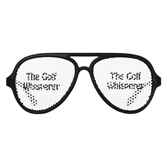 the golf whisperer aviator sunglasses (Front)