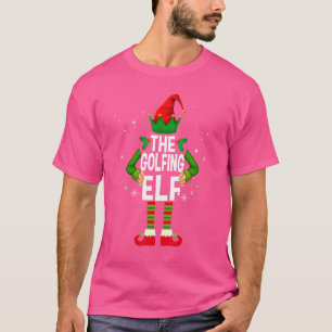 The Golfing Elf Family Matching Group Christmas T-Shirt