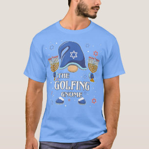 The Golfing Gnome Hanukkah Matching Family Pajama  T-Shirt