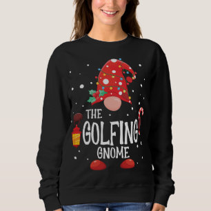 The Golfing Gnome Matching Family Christmas Gnome  Sweatshirt