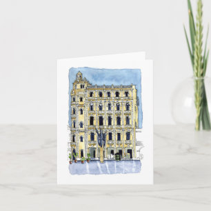 The Gomez Villa in Plaza Vieja, Old Habana, Cuba Card