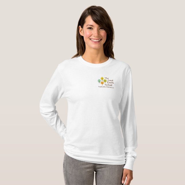 The Good Earth School Ladies Long Sleeve T-shirt (Front Full)