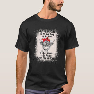 The Good Girl In Me Got Tired Heifer Cow Bleached T-Shirt