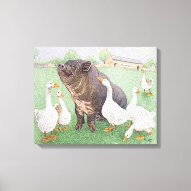 The good life canvas print (Front)