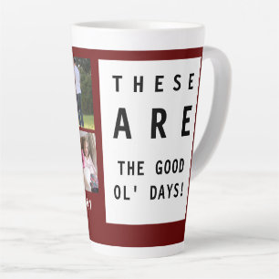 The Good Ol' Days Photo Latte Mug
