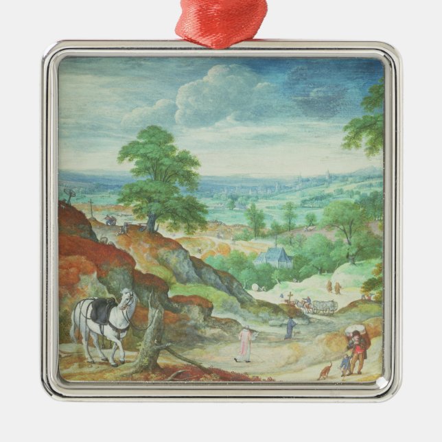 The Good Samaritan 2 Metal Tree Decoration (Front)