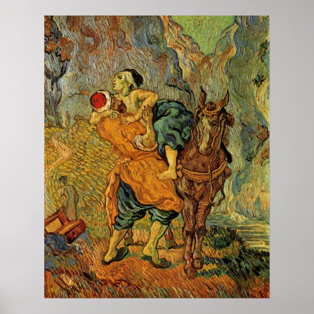 The Good Samaritan by Vincent van Gogh Poster (Front)