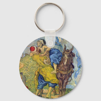 The Good Samaritan by Vincent Willem van Gogh Key Ring