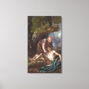 The Good Samaritan, c.1751-52 (oil on canvas) Canvas Print