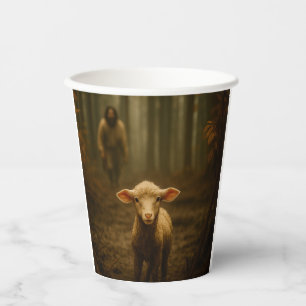 The Good Shepherd and the Lost Lamb – Jesus & Lamb Paper Cups