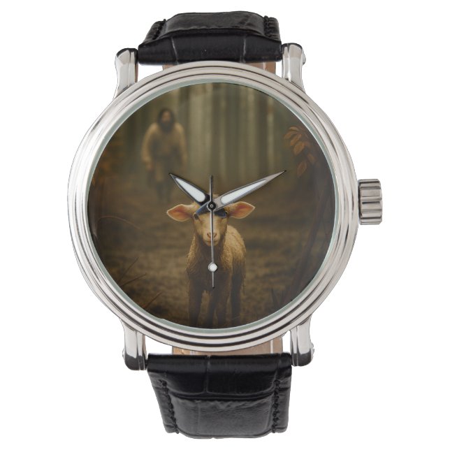 The Good Shepherd and the Lost Lamb – Jesus & Lamb Watch (Front)