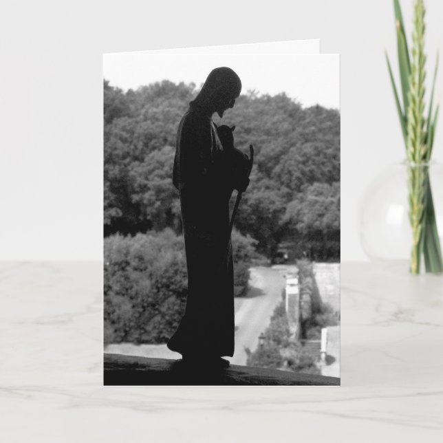 The Good Shepherd (B&W) - card (Front)
