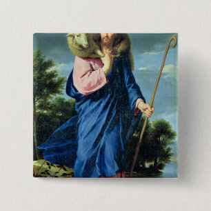 The Good Shepherd, c.1650-60 15 Cm Square Badge