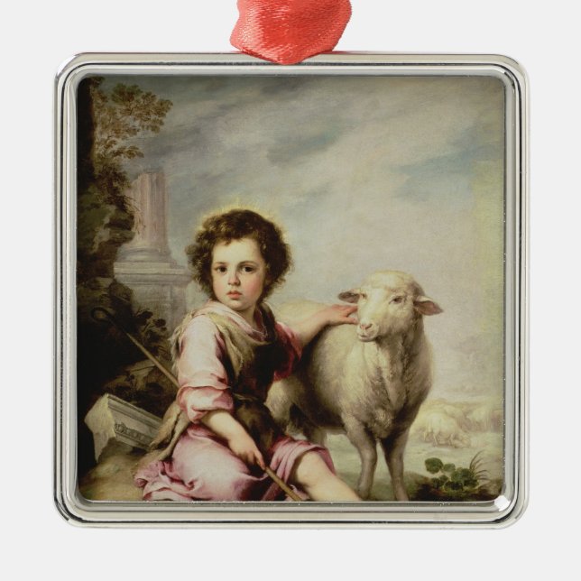 The Good Shepherd, c.1650 Metal Tree Decoration (Front)