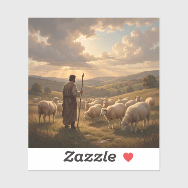 The Good Shepherd – Christian Shepherd Art Square (Sheet)