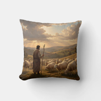 The Good Shepherd – Christian Shepherd Art Throw Cushion