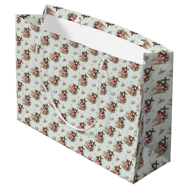 The Good Shepherd Large Gift Bag (Back Angled)