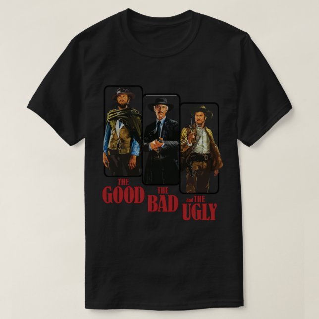 The Good The Bad and The Ugly Poster Graphic Class T-Shirt (Design Front)