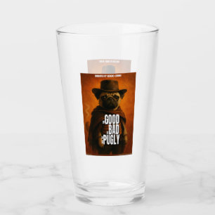 The Good the Bad & the Pugly Movie Parody Glass
