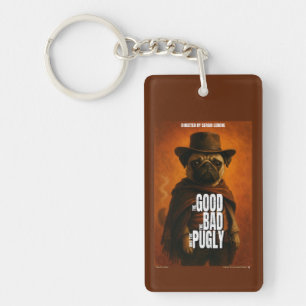 The Good the Bad & the Pugly Movie Parody Key Ring