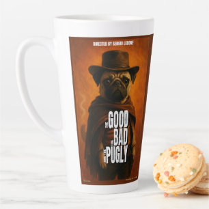 The Good the Bad & the Pugly Movie Parody Latte Mug