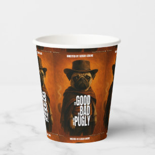 The Good the Bad & the Pugly Movie Parody Paper Cups