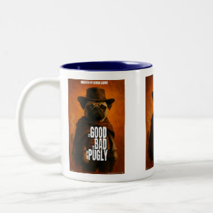The Good the Bad & the Pugly Movie Parody Two-Tone Coffee Mug