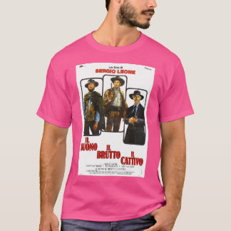 The Good The Bad The Ugly Vintage Italian Poster T-Shirt