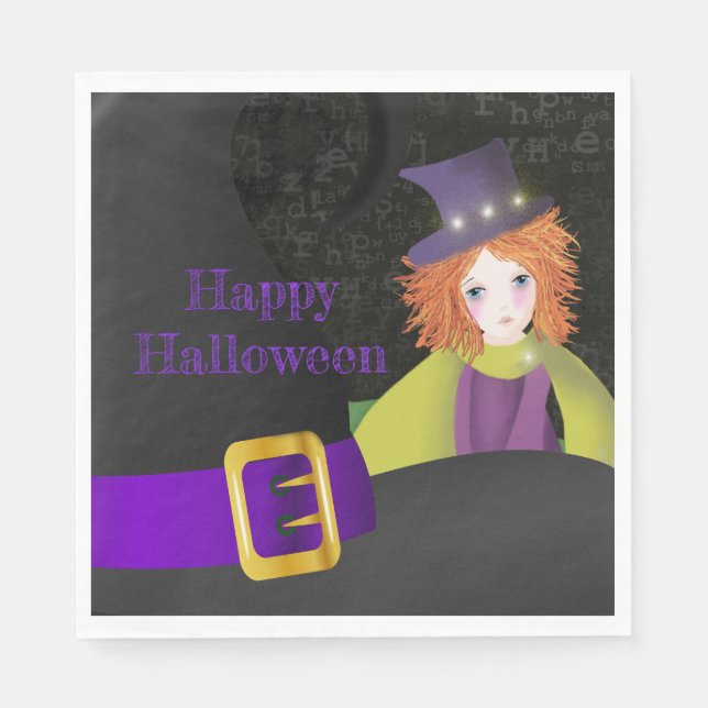 The Good Witch and her Hat Napkin (Front)