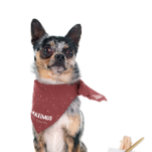 The Goodest Boy (Girl) | Monogram Pet Bandanna<br><div class="desc">Celebrate the holiday season with a touch of style and personality for your furry friend! Our Christmas-themed "The Goodest Boy (Girl)" Monogram Pet Bandanna is the perfect festive accessory for your pet. Crafted with a rich, deep red background sprinkled with a delicate white snowflake pattern, this bandanna adds a charming...</div>