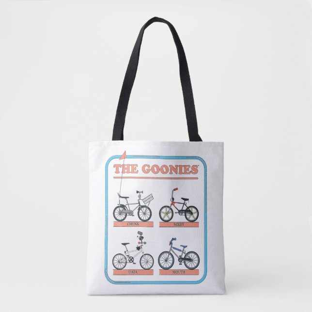 The Goonies Bicycle Chart Tote Bag (Front)