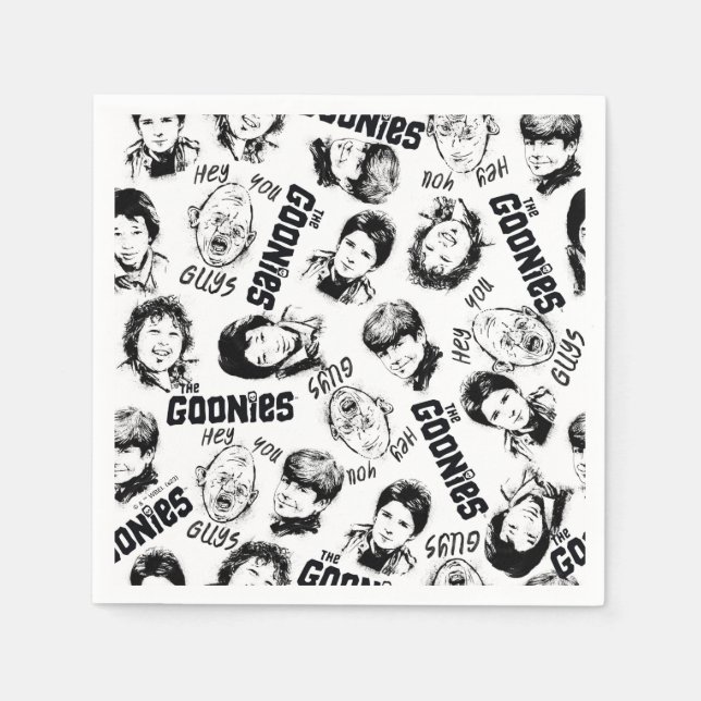 The Goonies Characters Pattern Napkin (Front)
