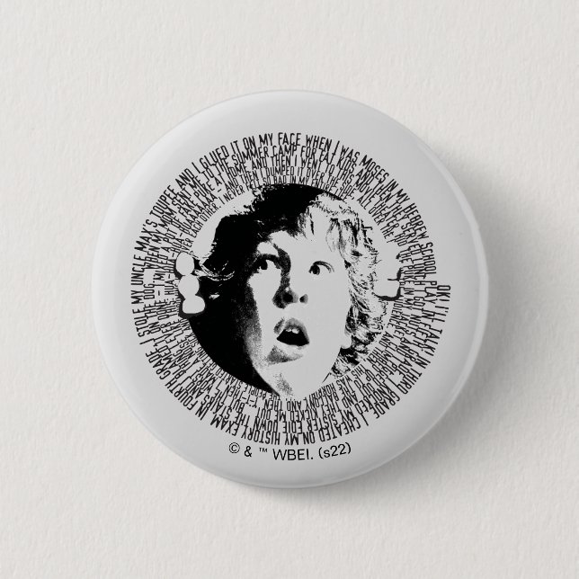 The Goonies Chunk Confession Graphic 6 Cm Round Badge (Front)