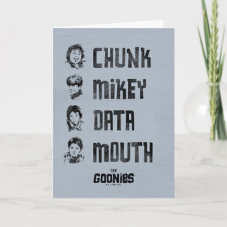 The Goonies | Chunk, Mikey, Data, Mouth Card