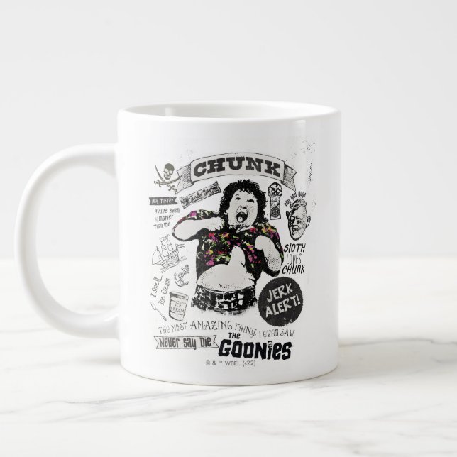 The Goonies Chunk Retro Collage Large Coffee Mug (Left)
