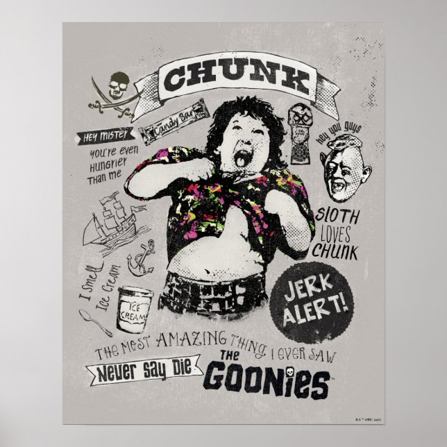 The Goonies Chunk Retro Collage Poster (Front)
