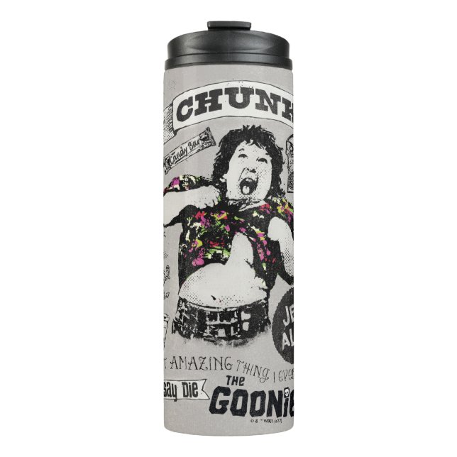The Goonies Chunk Retro Collage Thermal Tumbler (Front)